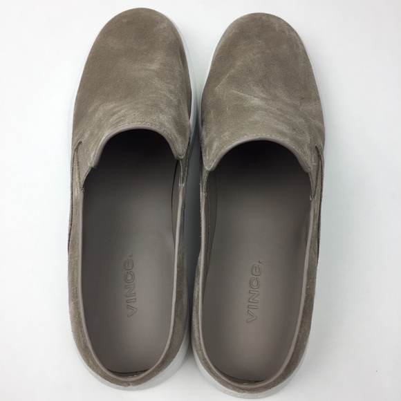 Vince Verrell Woodsmoke Suede Slip On Sneaker Sz 8 - Picture 5 of 8